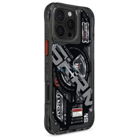 Skinarma Ekho tok iPhone 16 Pro 6,3" mágneses töltéshez, fekete