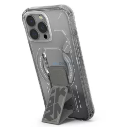   Skinarma Helio tok iPhone 16 Pro 6,3" mágneses töltéssel + fogantyús állvánnyal, titán színben