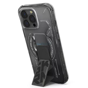 Skinarma Helio tok iPhone 16 Pro 6,3" mágneses töltéssel + fogantyús állvánnyal, fekete
