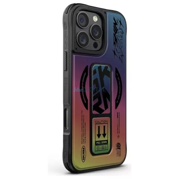 Skinarma tok Kira Kobai iPhone 16 Pro 6,3" mágneses töltő- és állványfogantyú hologram