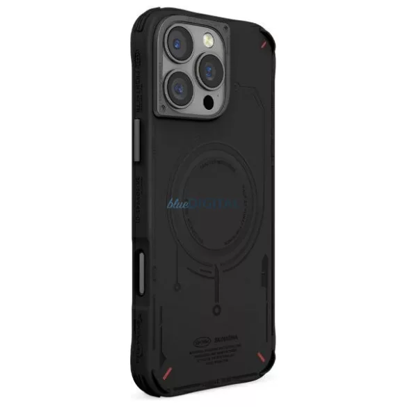 Skinarma Mecha iPhone 16 Pro 6,3" mágneses töltésű tok, fekete