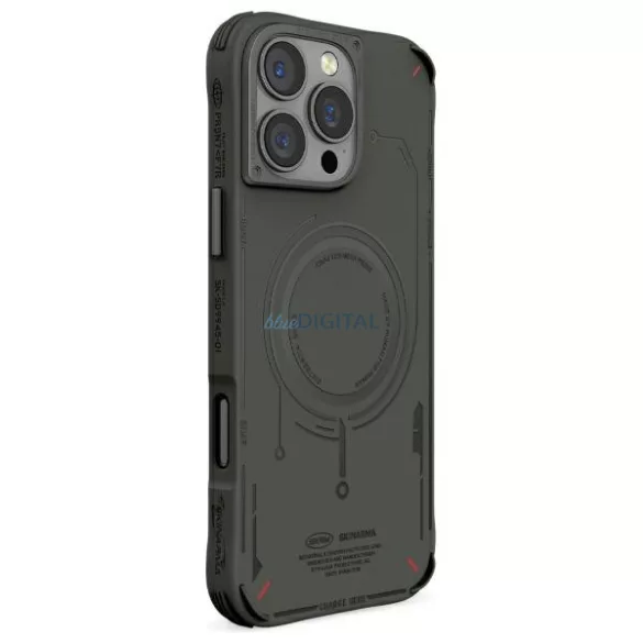 Skinarma Mecha iPhone 16 Pro 6,3" tok mágneses töltéssel, olíva színű