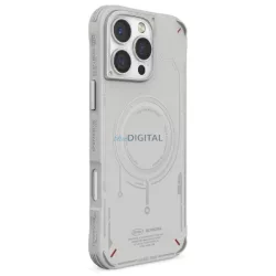   Skinarma Mecha iPhone 16 Pro 6,3" tok mágneses töltéssel, világosszürke