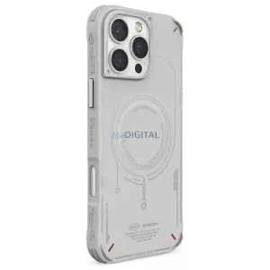 Skinarma Mecha tok iPhone 16 Pro Max 6,9" mágneses töltéssel, világosszürke
