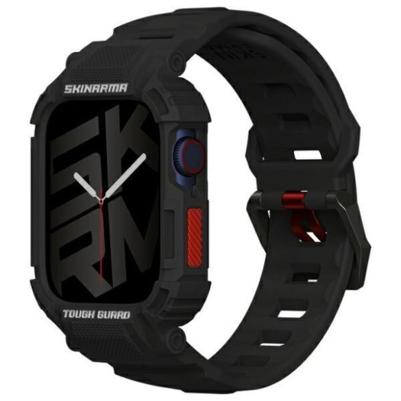 Skinarma Mecha tok szíjjal Apple Watch 4/5/6/7/8/9/SE/SE2 (44/45mm) - fekete