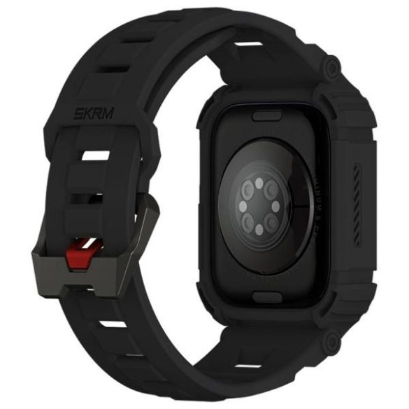 Skinarma Mecha tok szíjjal Apple Watch 4/5/6/7/8/9/SE/SE2 (44/45mm) - fekete