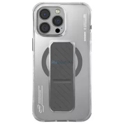   Skinarma Axon tok iPhone 16 Pro Max 6,9" mágneses töltéssel + fogantyús állvánnyal, titán színben