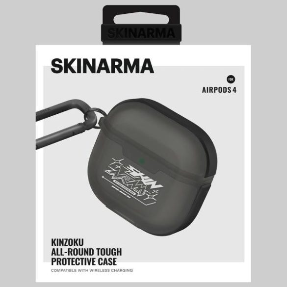 Skinarma Kinzoku tok AirPods 4 - füstszürke