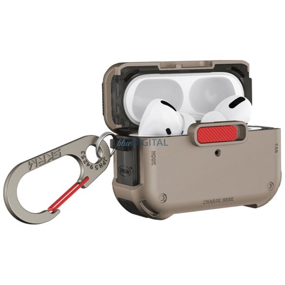 Skinarma Mecha tok AirPods Pro 2 - tópszürke