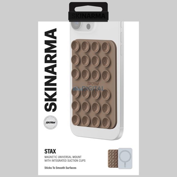 Skinarma Stax MagSafe-kompatibilis asztali tartó - barna