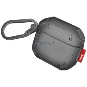 Skinarma Mecha CE tok AirPods 4 - füstszürke