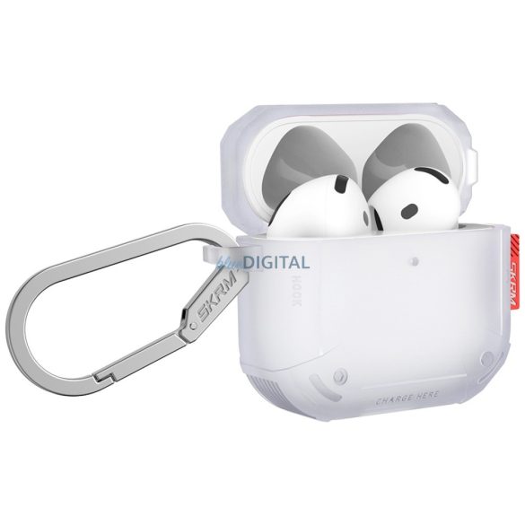 Skinarma Mecha CE tok AirPods 4 - átlátszó