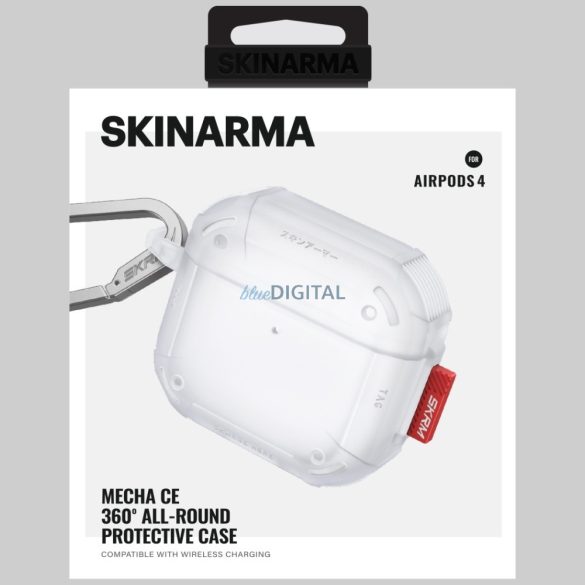 Skinarma Mecha CE tok AirPods 4 - átlátszó