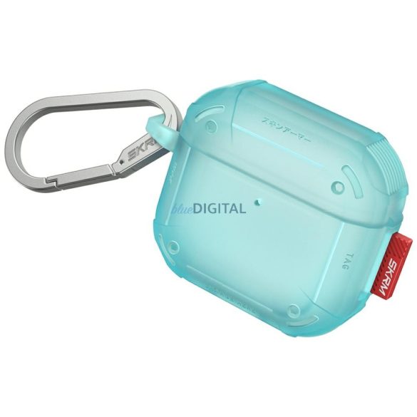 Skinarma Mecha CE tok AirPods 4 - türkizkék
