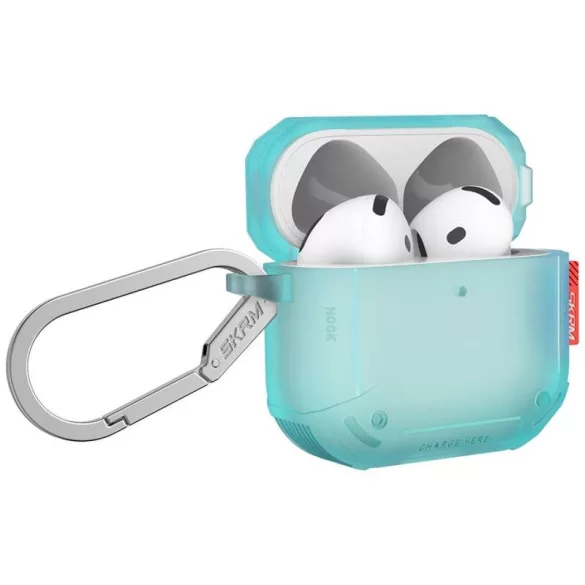 Skinarma Mecha CE tok AirPods 4 - türkizkék