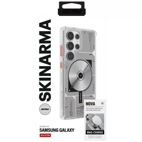Skinarma Nova MagSafe-kompatibilis tok Samsung Galaxy S25 Ultra - átlátszó