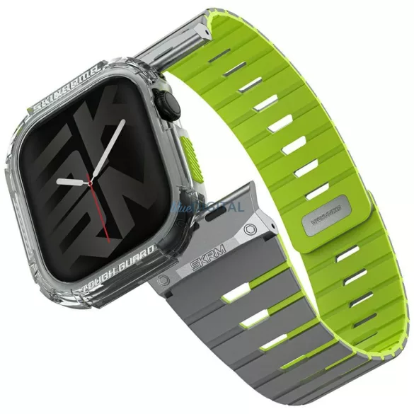 Skinarma Gemini szíj + tok Apple Watch 46 mm-es modellhez, niteglow kivitelben