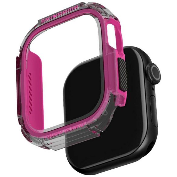 Skinarma Atom tok Apple Watch 42mm - szürke-rózsaszín