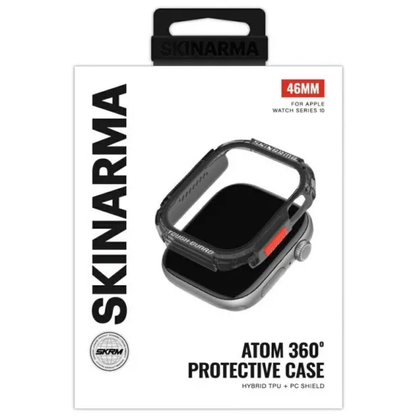 Skinarma Atom tok Apple Watch 46mm - szürke-piros
