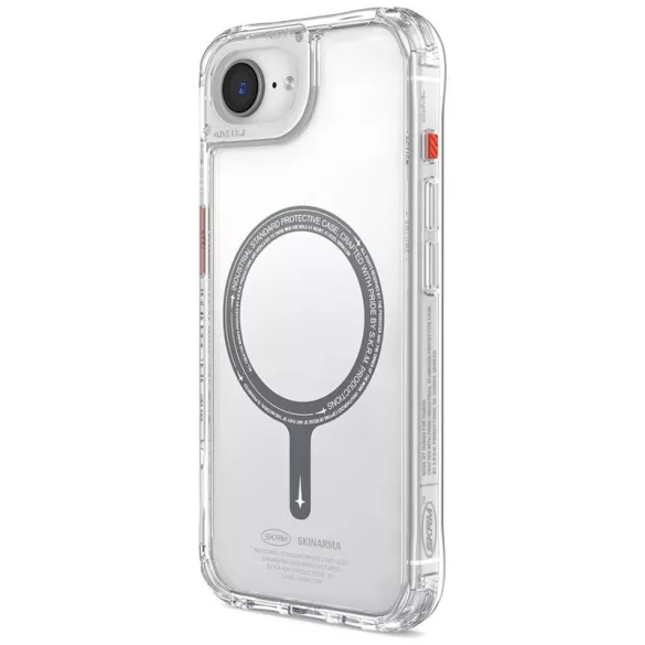 Skinarma Saido MagSafe-kompatibilis tok iPhone 16e - átlátszó