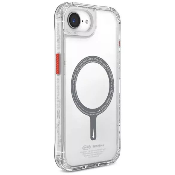 Skinarma Saido MagSafe-kompatibilis tok iPhone 16e - átlátszó