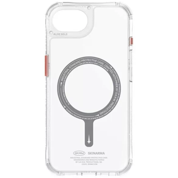 Skinarma Saido MagSafe-kompatibilis tok iPhone 16e - átlátszó