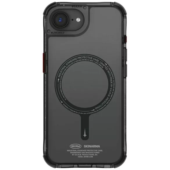 Skinarma Saido MagSafe-kompatibilis tok iPhone 16e - fekete