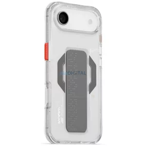Skinarma Haxa tok iPhone Air, mágneses töltéssel és fogantyúval ellátott állvánnyal, átlátszó