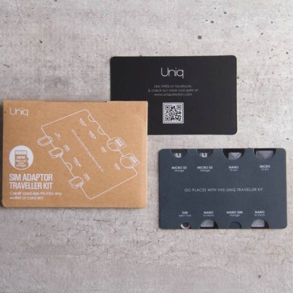 UNIQ Sim Adapter Traveller Kit 7 az 1-ben szervező