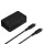 UNIQ Versa Slim töltő USB-C PD 18 W + USB-C–USB-C kábel, szénfekete (LITHOS Collect)