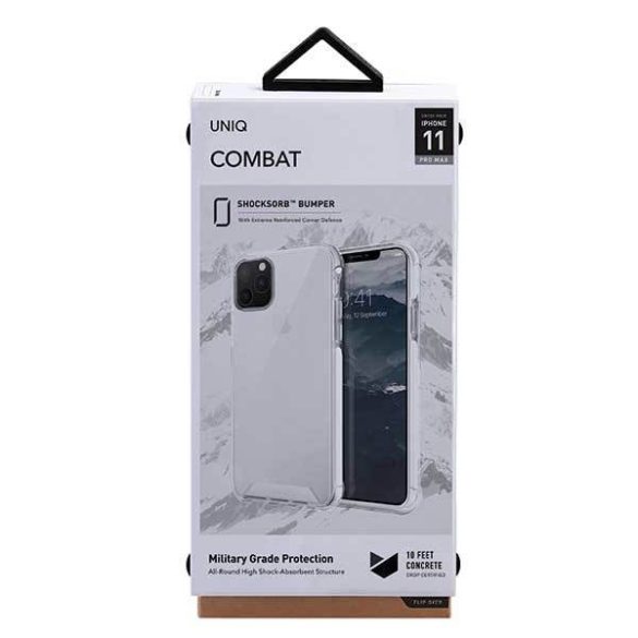 UNIQ Tok Combat iPhone 11 Pro Max fehér tok