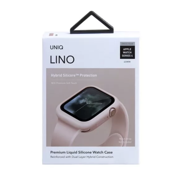 UNIQ Lino tok Apple Watch 4 40 mm - rózsaszín