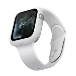  UNIQ Tok Lino Apple Watch Series 4/5/6/SE 44mm. védőfólia fehér kerettel