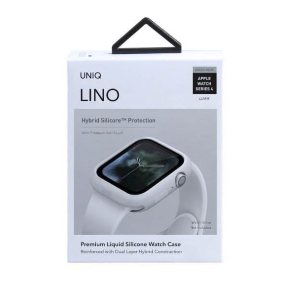 UNIQ Tok Lino Apple Watch Series 4/5/6/SE 44mm. védőfólia fehér kerettel
