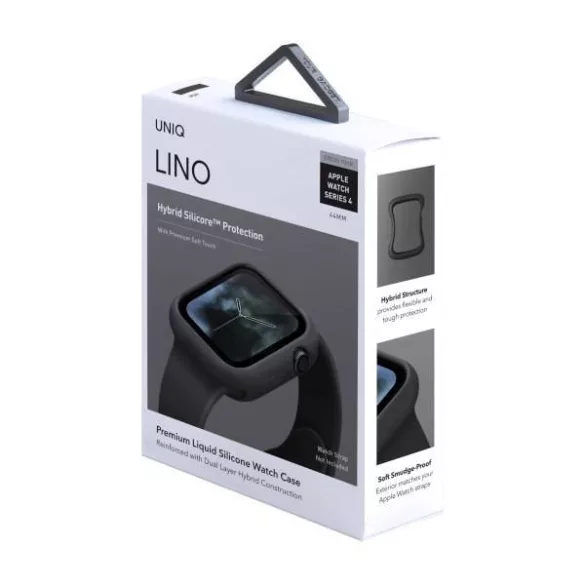 UNIQ Lino tok Apple Watch 44mm - sötétszürke
