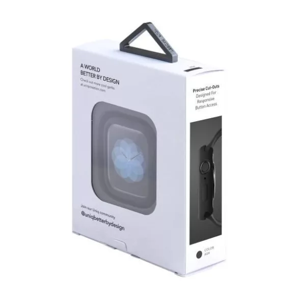 UNIQ Lino tok Apple Watch 44mm - sötétszürke