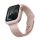 UNIQ Tok Lino Apple Watch Series 4/5/6/SE 44mm. védőfólia rózsaszín kerettel