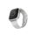 UNIQ Tok Valencia Apple Watch Series 4/5/6/SE 44mm. védőfólia ezüst kerettel UNIQ Tok Valencia Apple Watch Series 4/5/6/SE 44mm. védőfólia ezüst kerettel