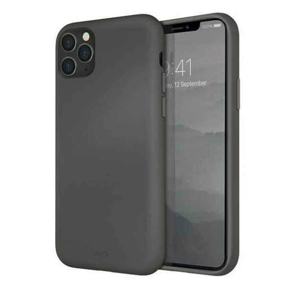 UNIQ Tok Lino Hue iPhone 11 Pro Max mohaszürke tok