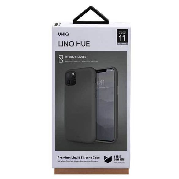 UNIQ Tok Lino Hue iPhone 11 Pro Max mohaszürke tok