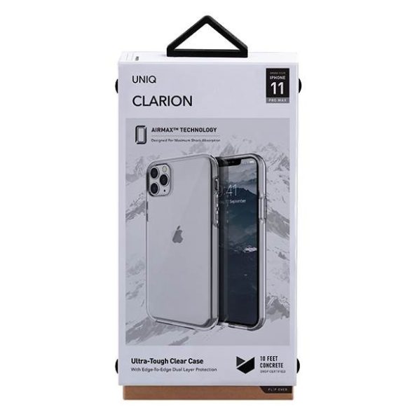 UNIQ Tok Clarion iPhone 11 Pro Max átlátszó tok