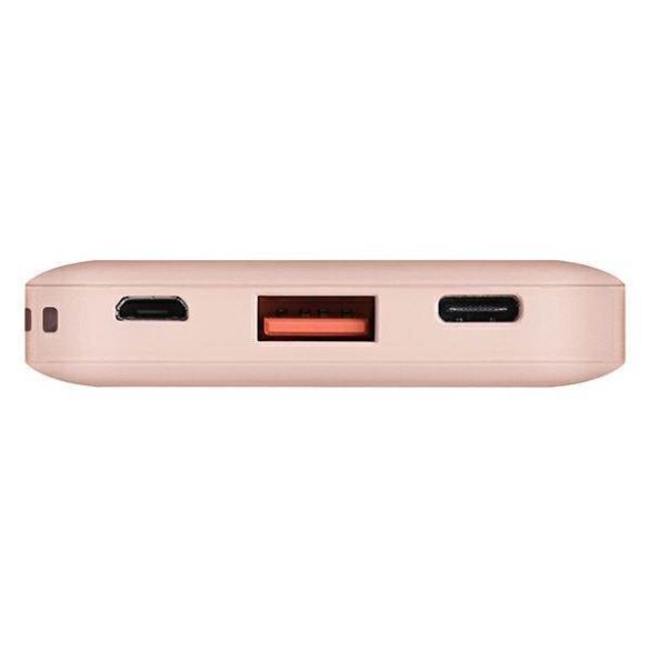 UNIQ Powerbank Fuele mini 8000mAh USB-C 18W PD gyorstöltés rózsaszín 