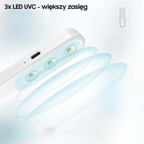 LYFRO Beam fertőtlenítő lámpa mini UV-C kézi sterilizáló fehér