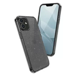   UNIQ Tok LifePro Tinsel iPhone 12 mini 5,4" fekete/füstös szürke tok