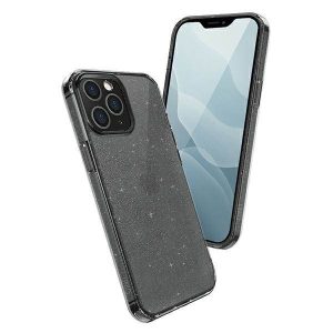 UNIQ Tok LifePro Tinsel iPhone 12 Pro Max 6,7" fekete/füstös szürke tok