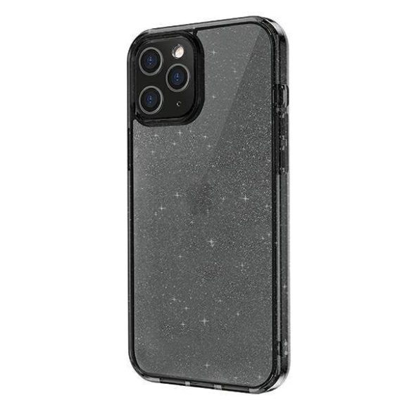 UNIQ Tok LifePro Tinsel iPhone 12 Pro Max 6,7" fekete/füstös szürke tok