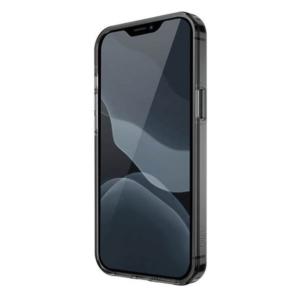 UNIQ Tok Clarion iPhone 12 Pro Max 6,7" fekete/füstös szürke antimikrobiális tok 