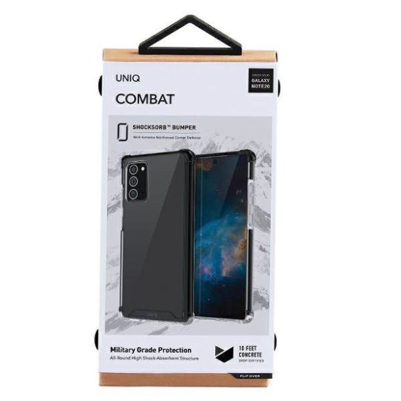 UNIQ Tok Combat Samsung Galaxy Note II0 N980 fekete szénszálas tok