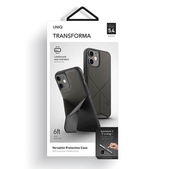 UNIQ Tok Transforma iPhone 12 mini 5,4" szürke tok