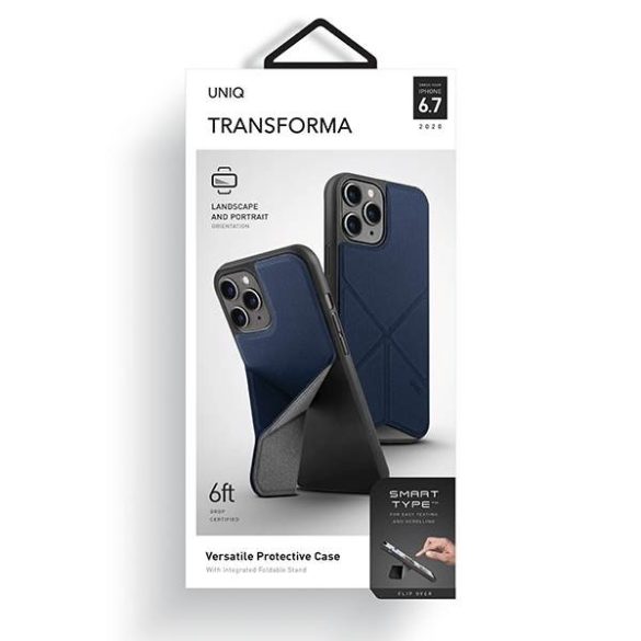 UNIQ Tok Transforma iPhone 12 Pro Max 6,5" kék tok